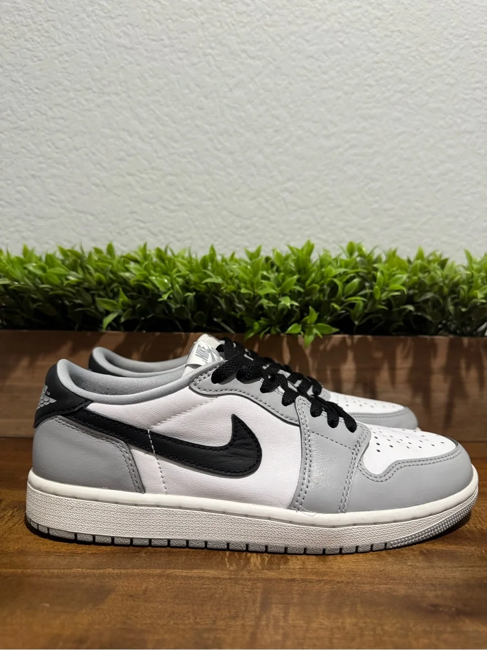 Nike Air Jordan 1 Retro Low OG Barons Wolf Grey White Black CZ0790-110 Size 7